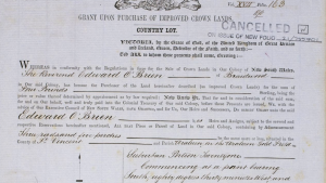 Rev Edward O'Brien, Catholic Minister of Braidwood, purchase of Portion 21 Crown Flat 1867