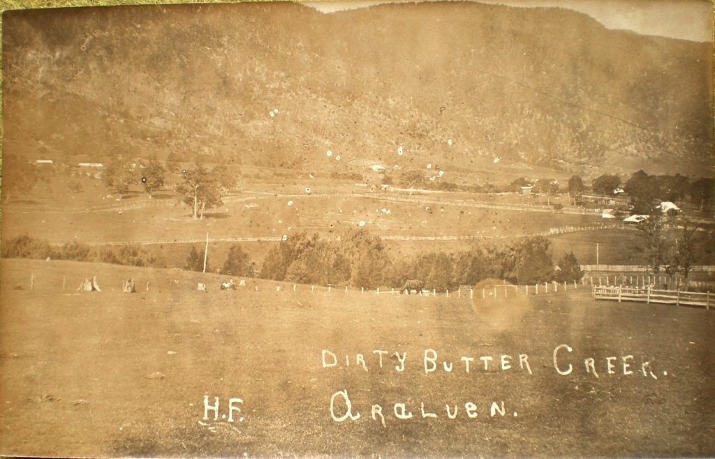 A picture of Dirty Butter Creek in the very early 1900's.