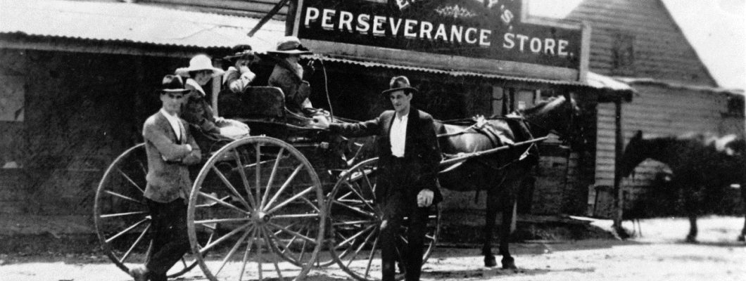 A picture showing Alley’s Perseverance Store c.1920.