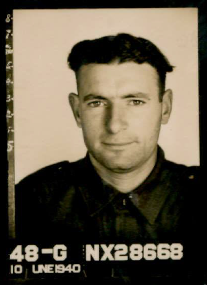 A picture taken upon enlistment in June 1940 of Francis Raymond Wisbey