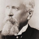 A head and shoulders portrait of John Huxham Blatchford (1828-1894) in later life